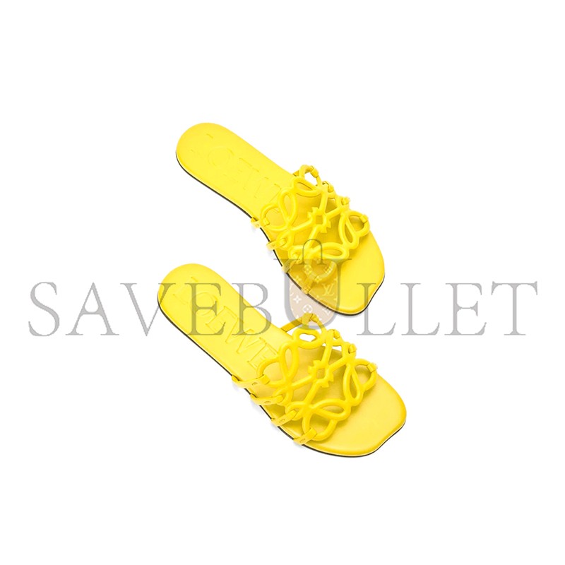 L0ew* petal anagram slide in soft calfskin llsp465x08-8100
